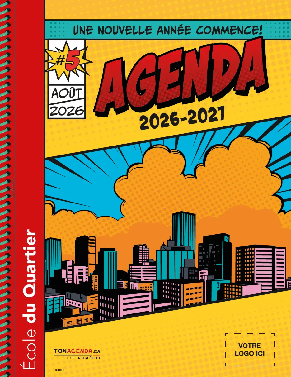 Couverture d'agenda personnalisée